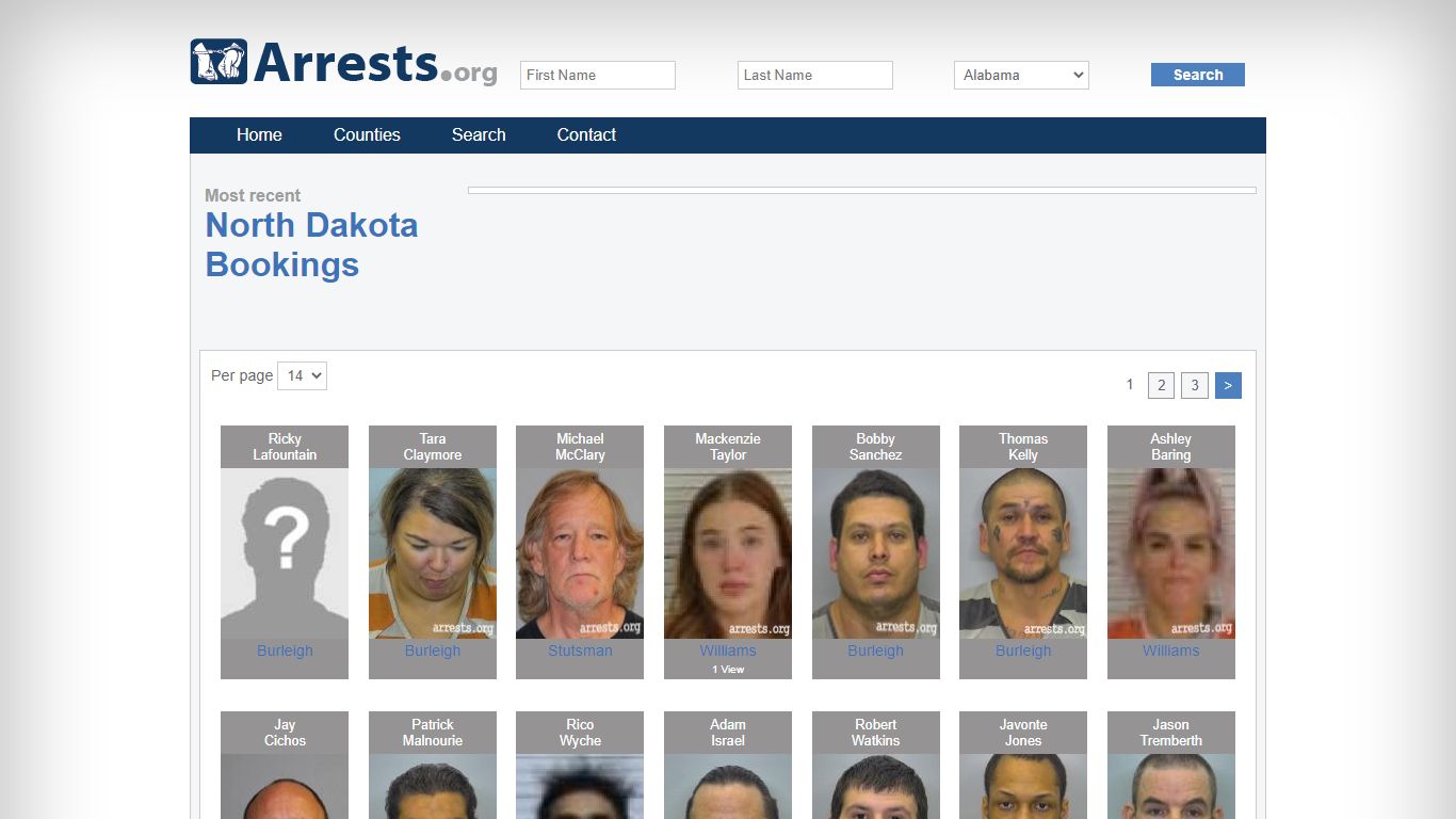 North Dakota Arrests and Inmate Search